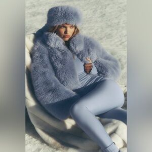 Alo Yoga Opulent Faux Fur Cropped Jacket